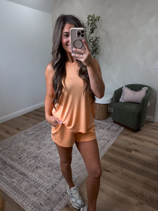 Bright Side Shorts Set - apricot