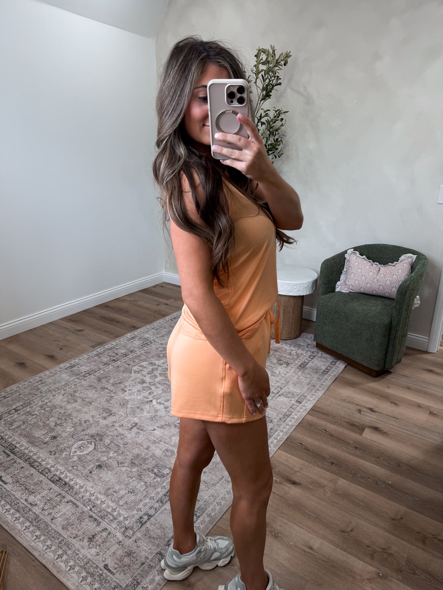 Bright Side Shorts Set - apricot