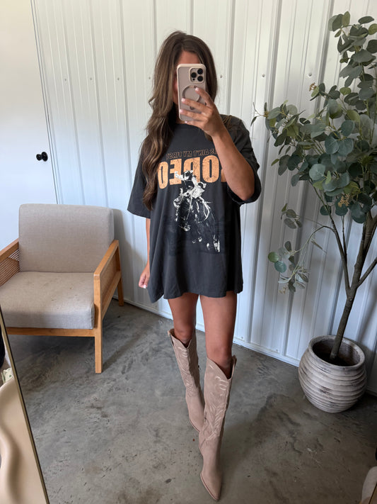 Rodeo Graphic Tee- Black *PREORDER 9/26 or before SHIPMENT*