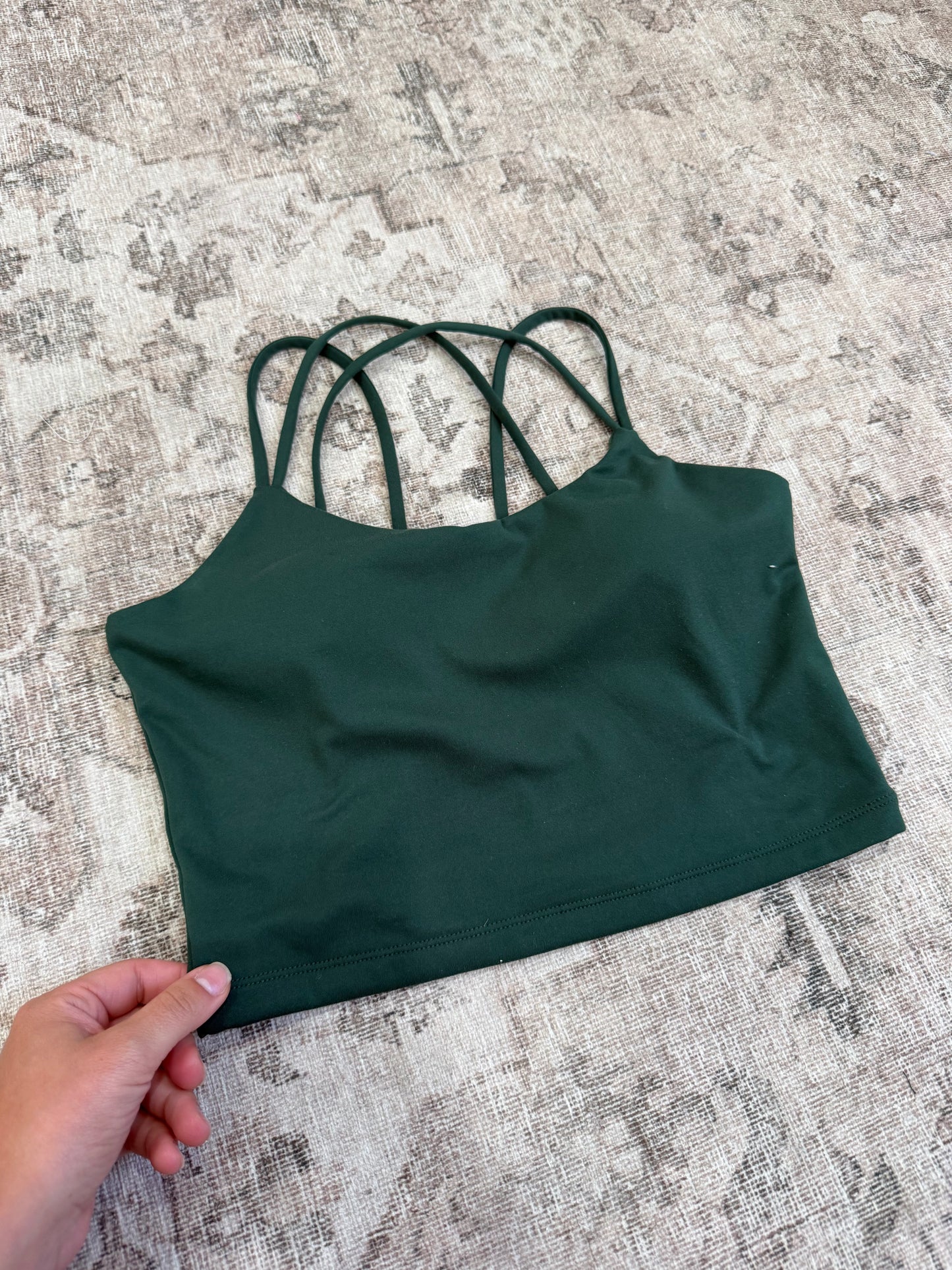 Elevation Crossback Sports Bra - sycamore