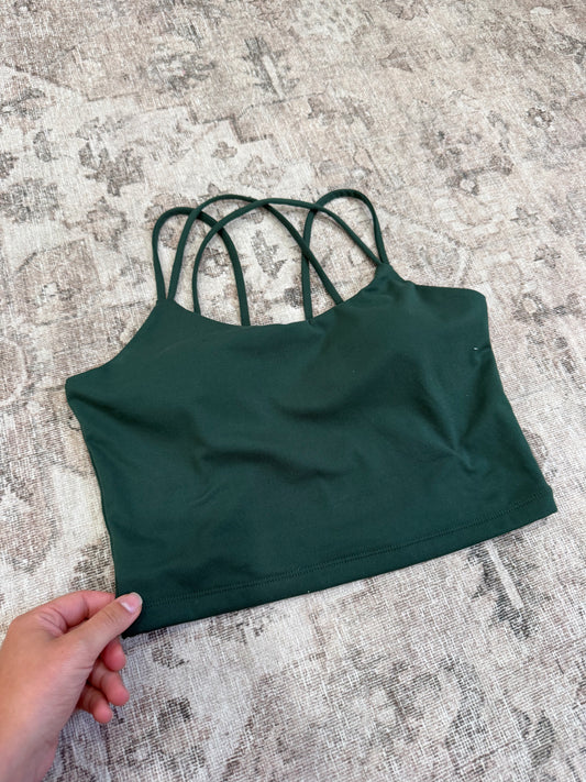 Elevation Crossback Sports Bra - sycamore