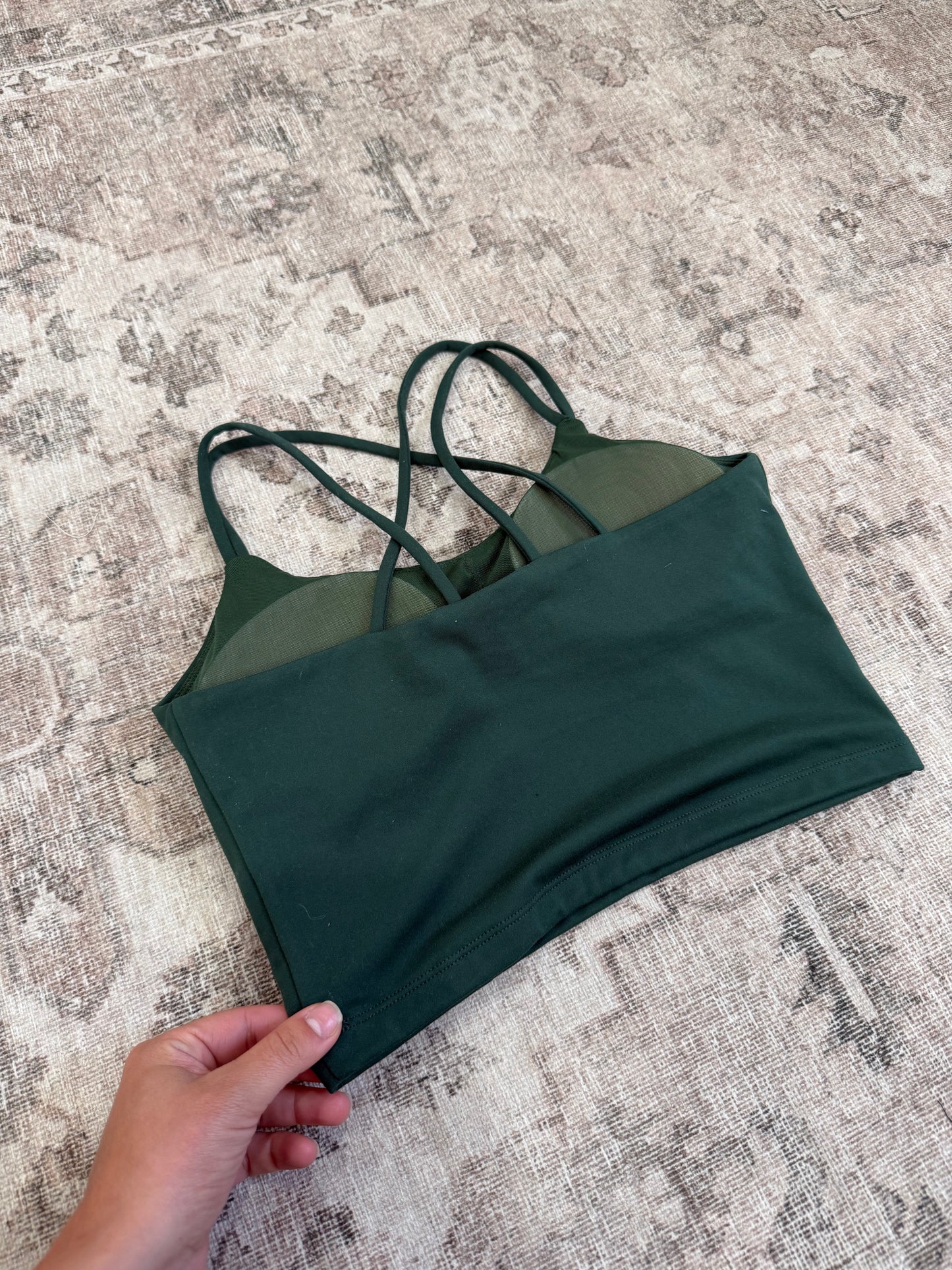 Elevation Crossback Sports Bra - sycamore