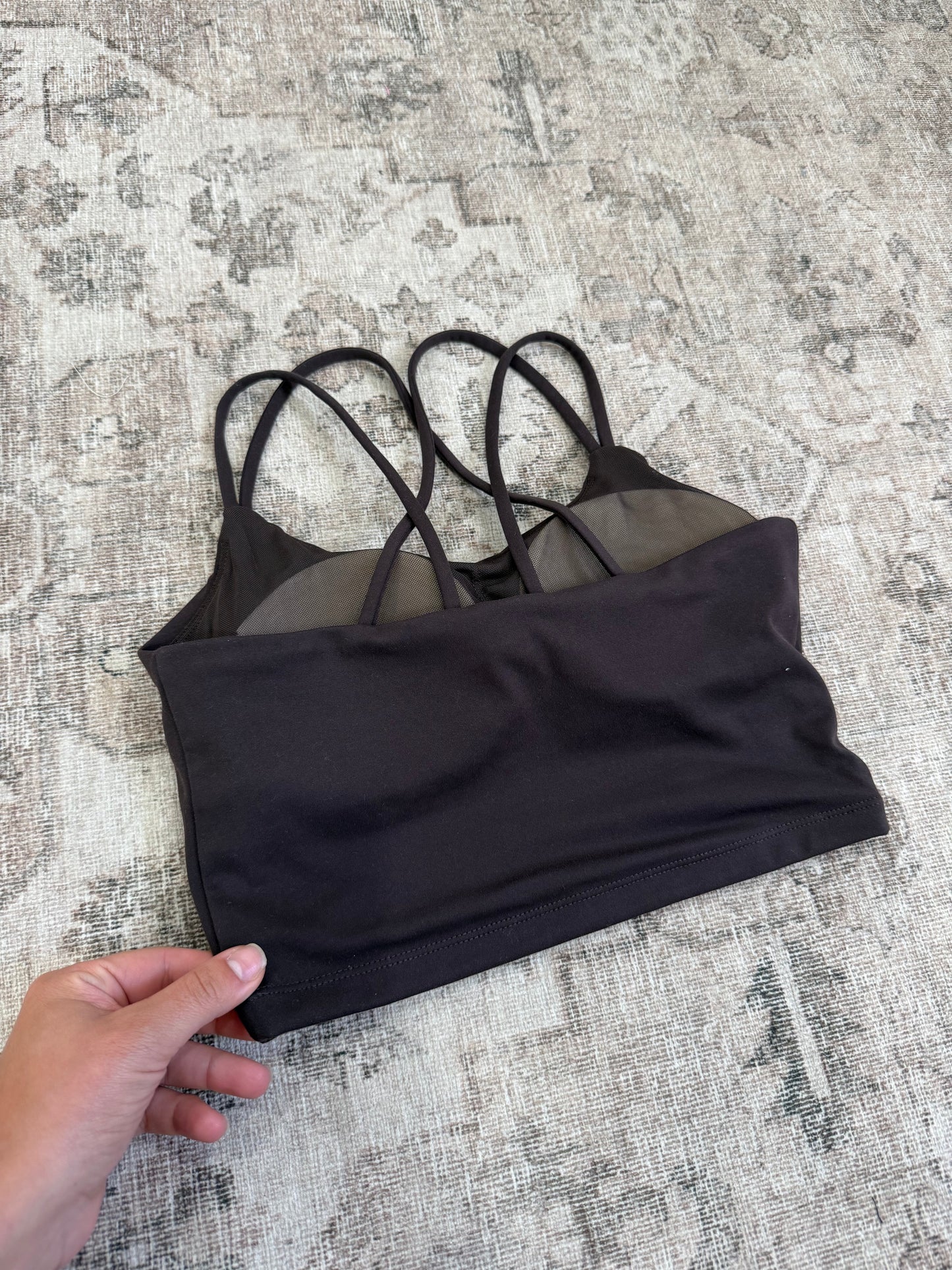 Elevation Crossback Sports Bra - coffee bean *PREORDER 8/15 OR BEFORE*