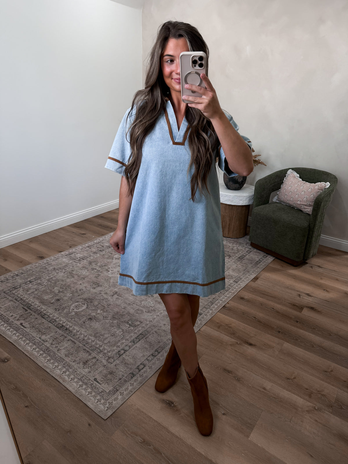 Vintage Valley Washed Denim Dress