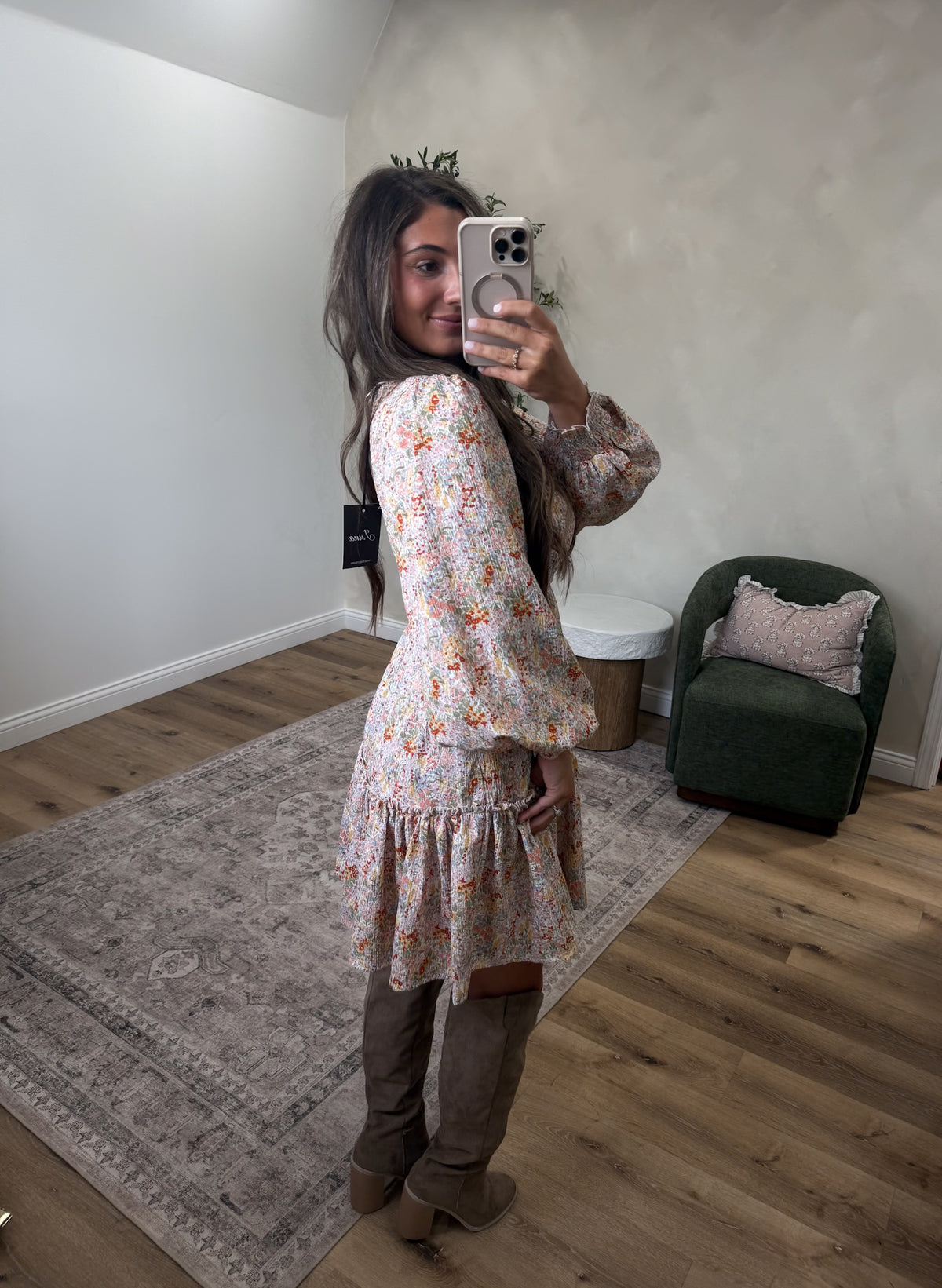 Beatrice Floral Mini Dress - multi