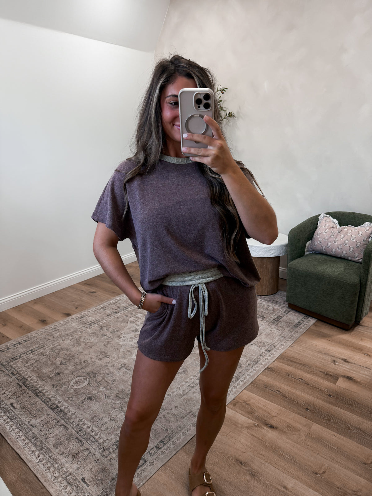 The Lydia Casual Set - chocolate