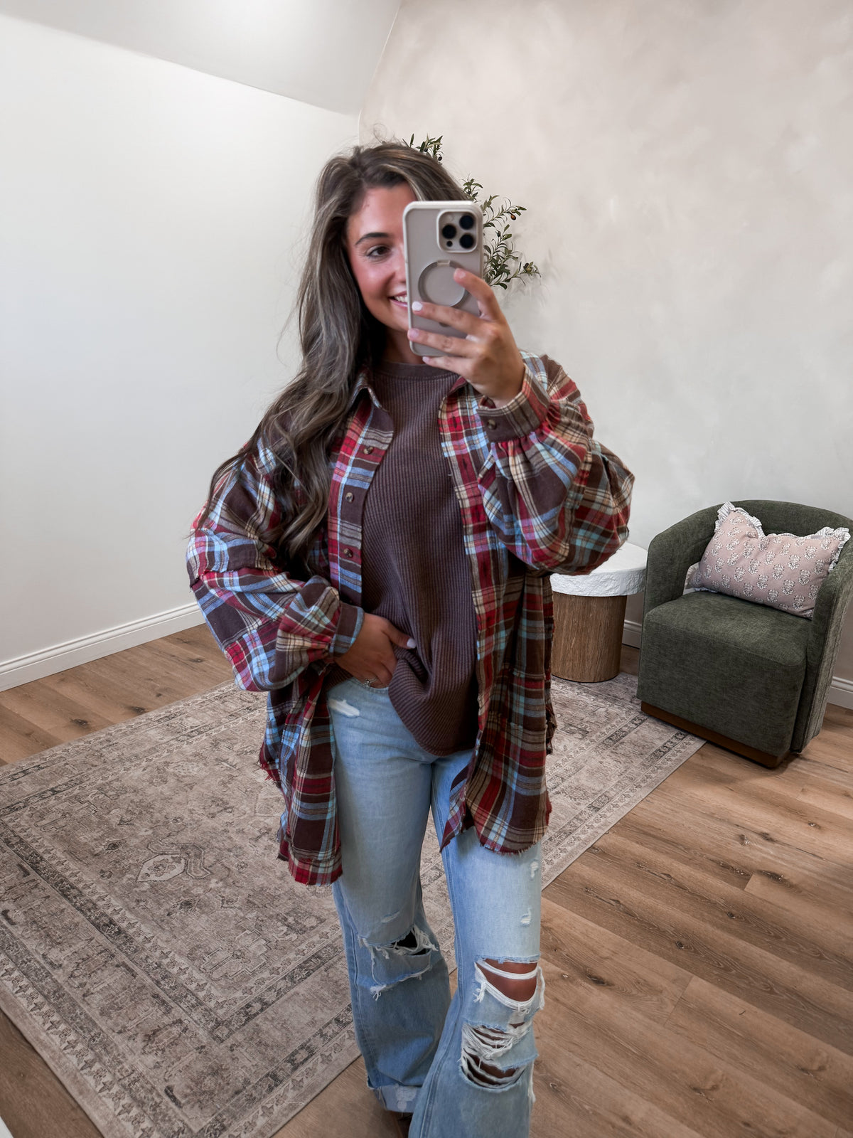 Wavelyn Flannel - mocha