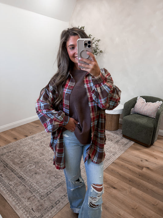 Wavelyn Flannel - mocha