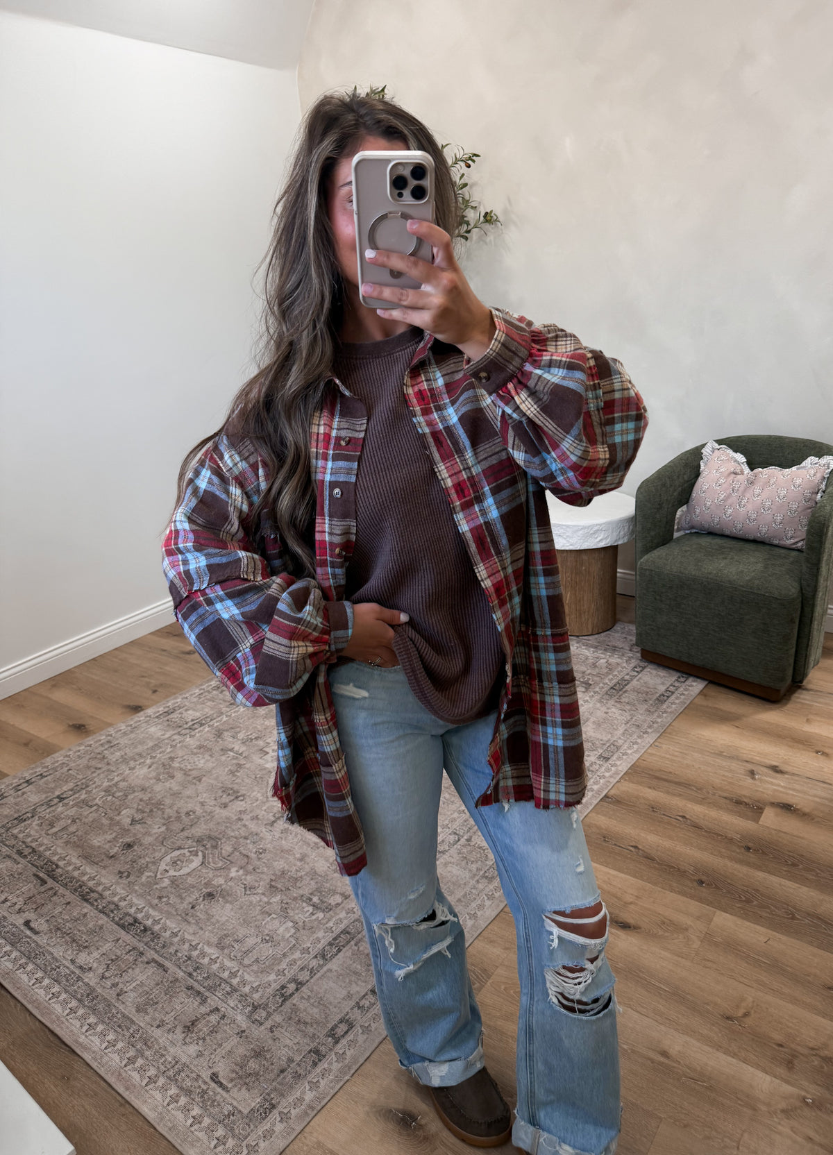 Wavelyn Flannel - mocha