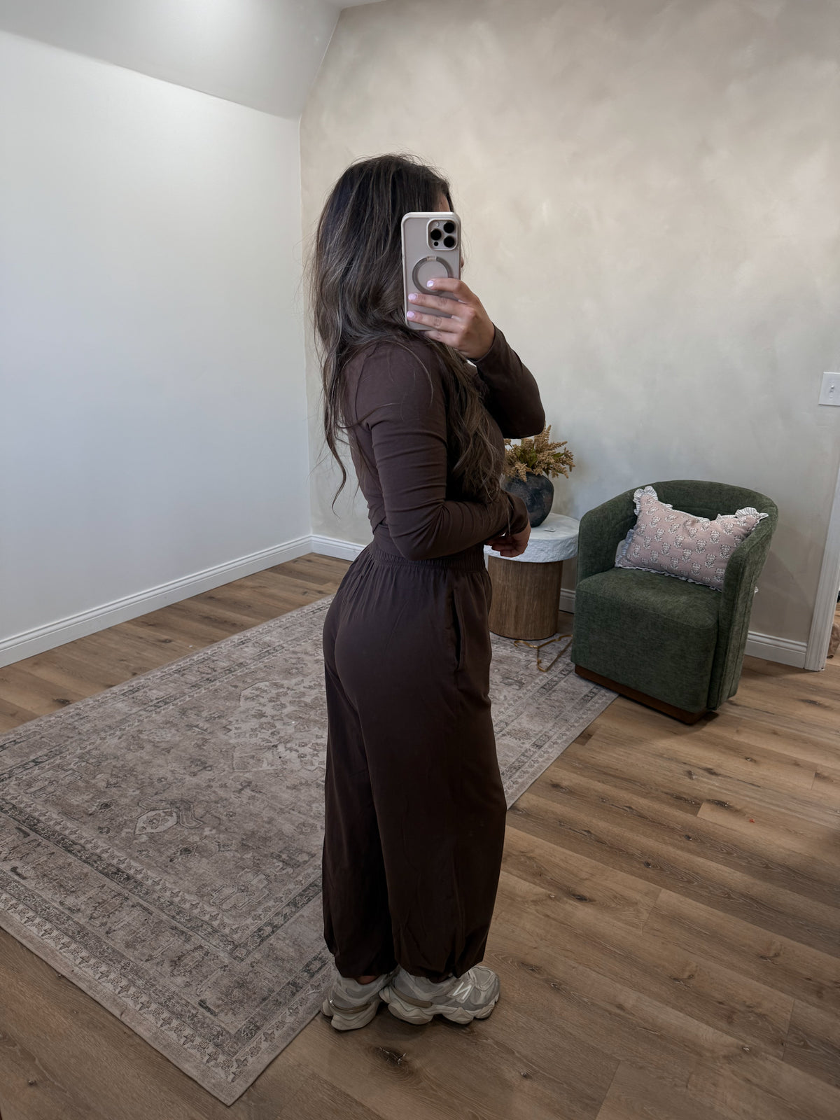 Comfy Current Long Sleeve Set - mocha