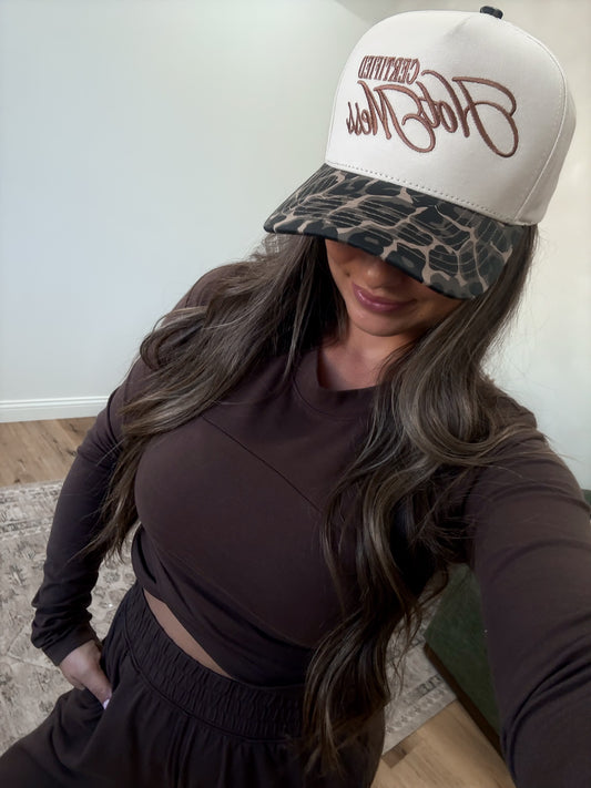 Certified Hot Mess Trucker Hat - leopard
