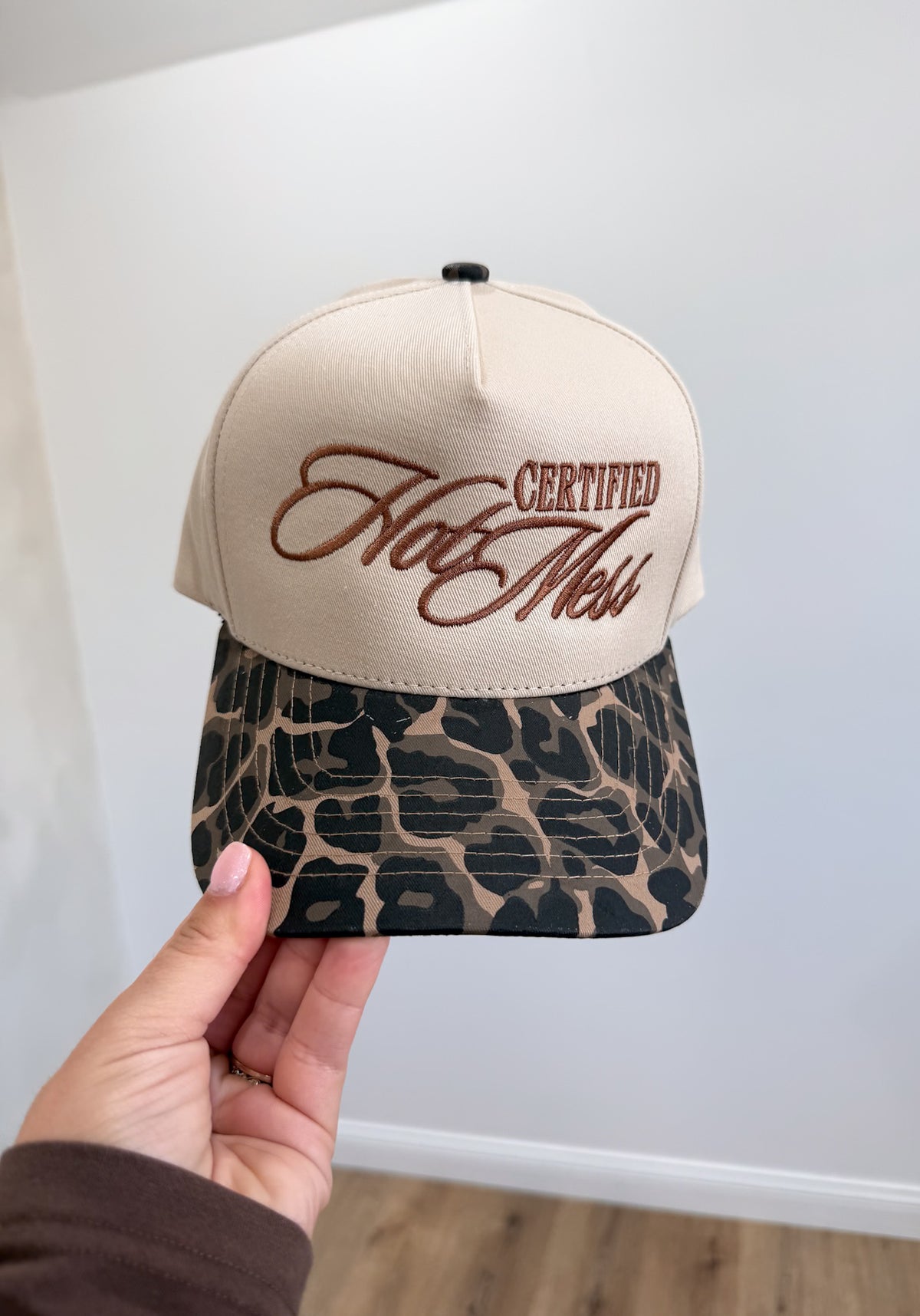 Certified Hot Mess Trucker Hat - leopard