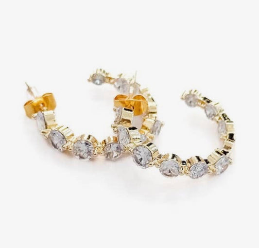 Darling Delight Hoop Earrings - waterproof