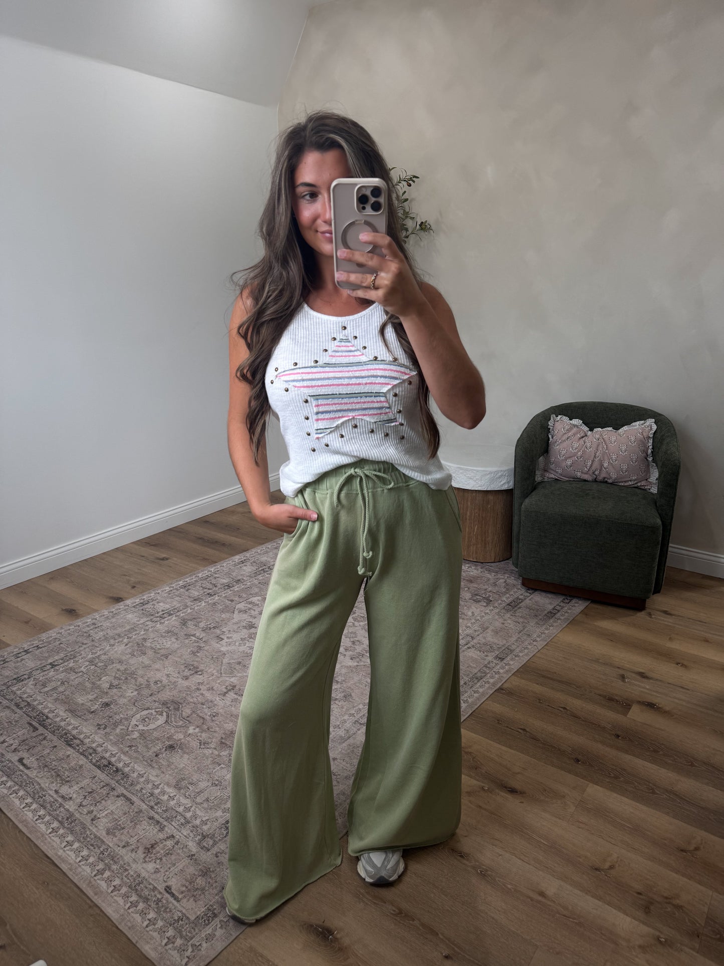 Halsey Lounge Pants - mineral green