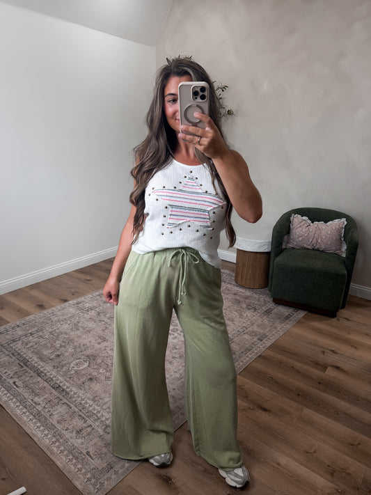 Halsey Lounge Pants - mineral green