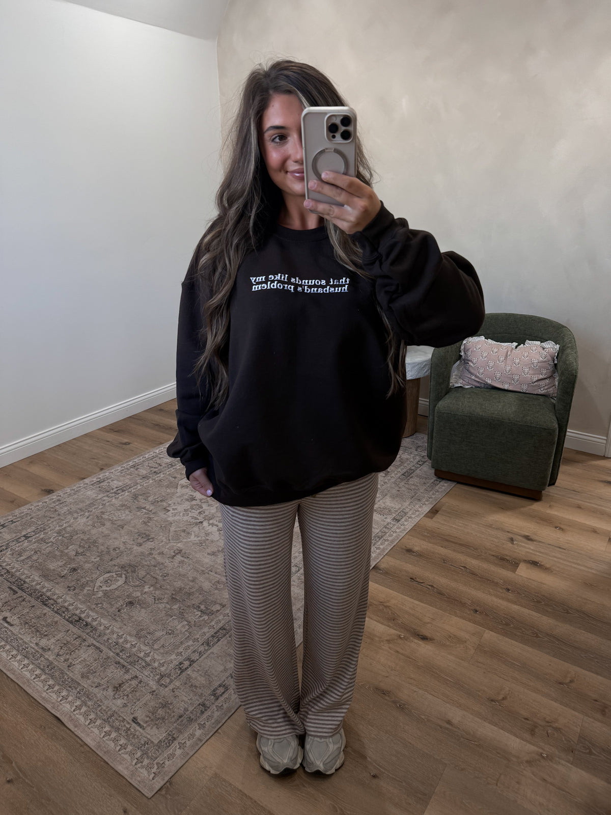 That sounds like my husband's problem Pullover - dark chocolate