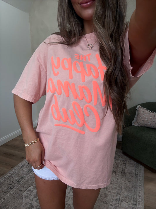 The Happy Mama Club Tee - peach