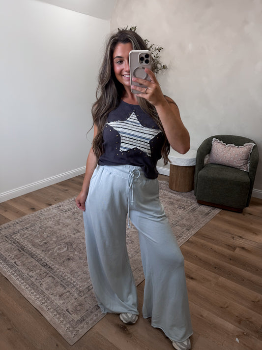 Halsey Lounge Pants - silver