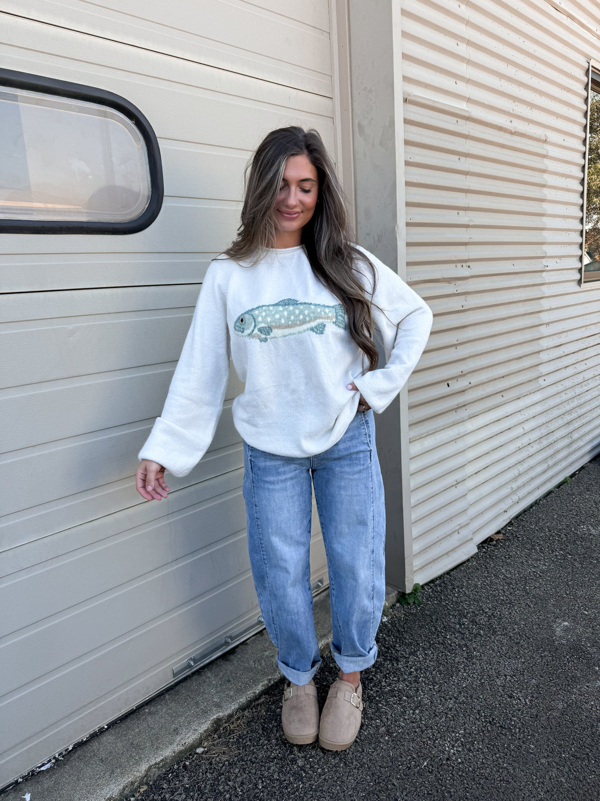 Cozy Catch Sweater - cream