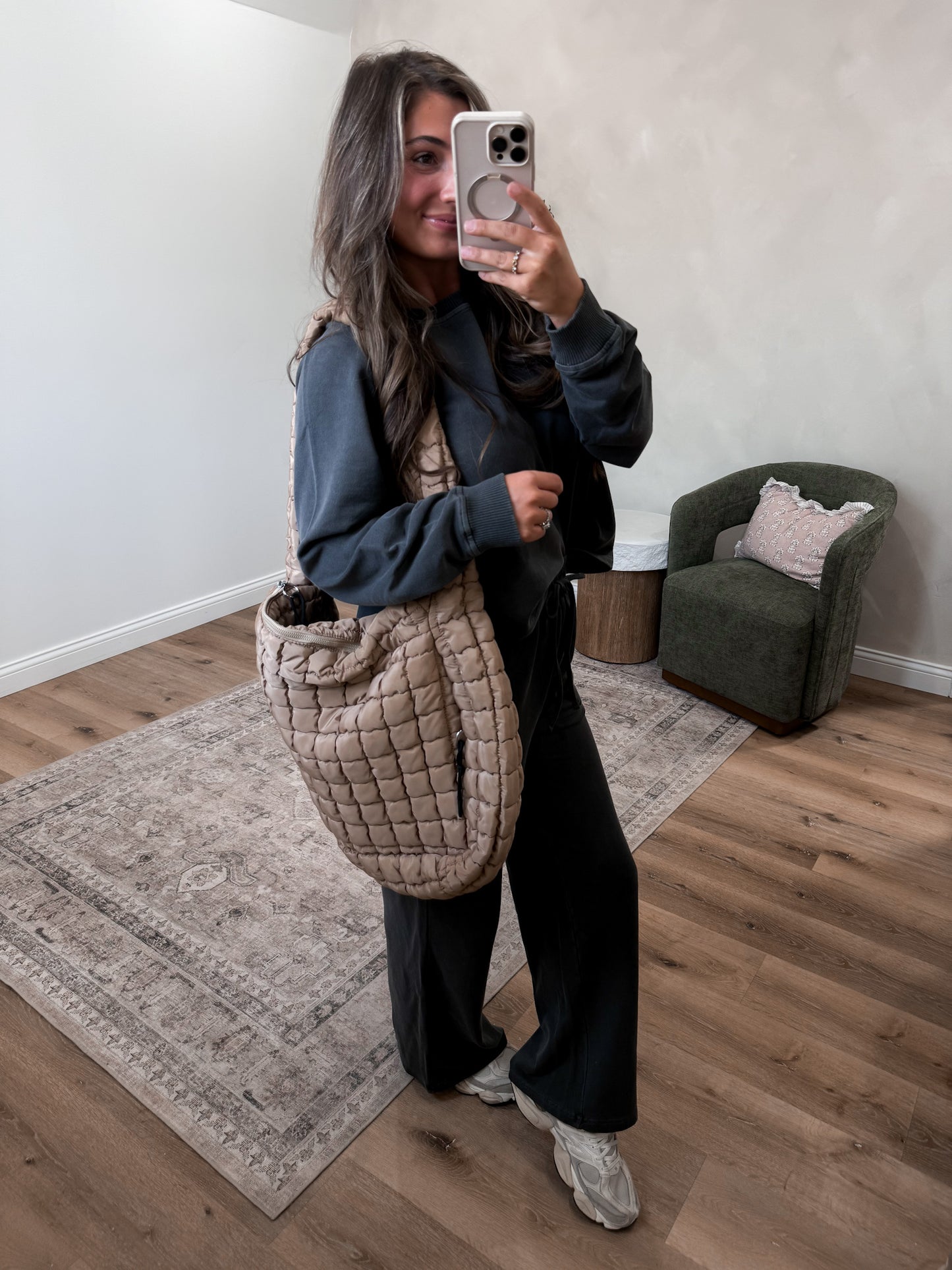 The Monaco Carryall Crossbody Bag - ash mocha