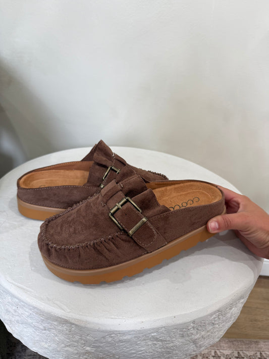 Ashland Mule Slippers - mocha *PREORDER for 10/20