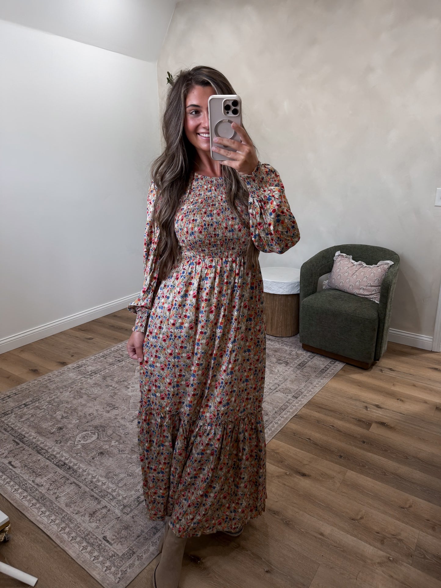 Wildflower Harvest Midi Dress - multi