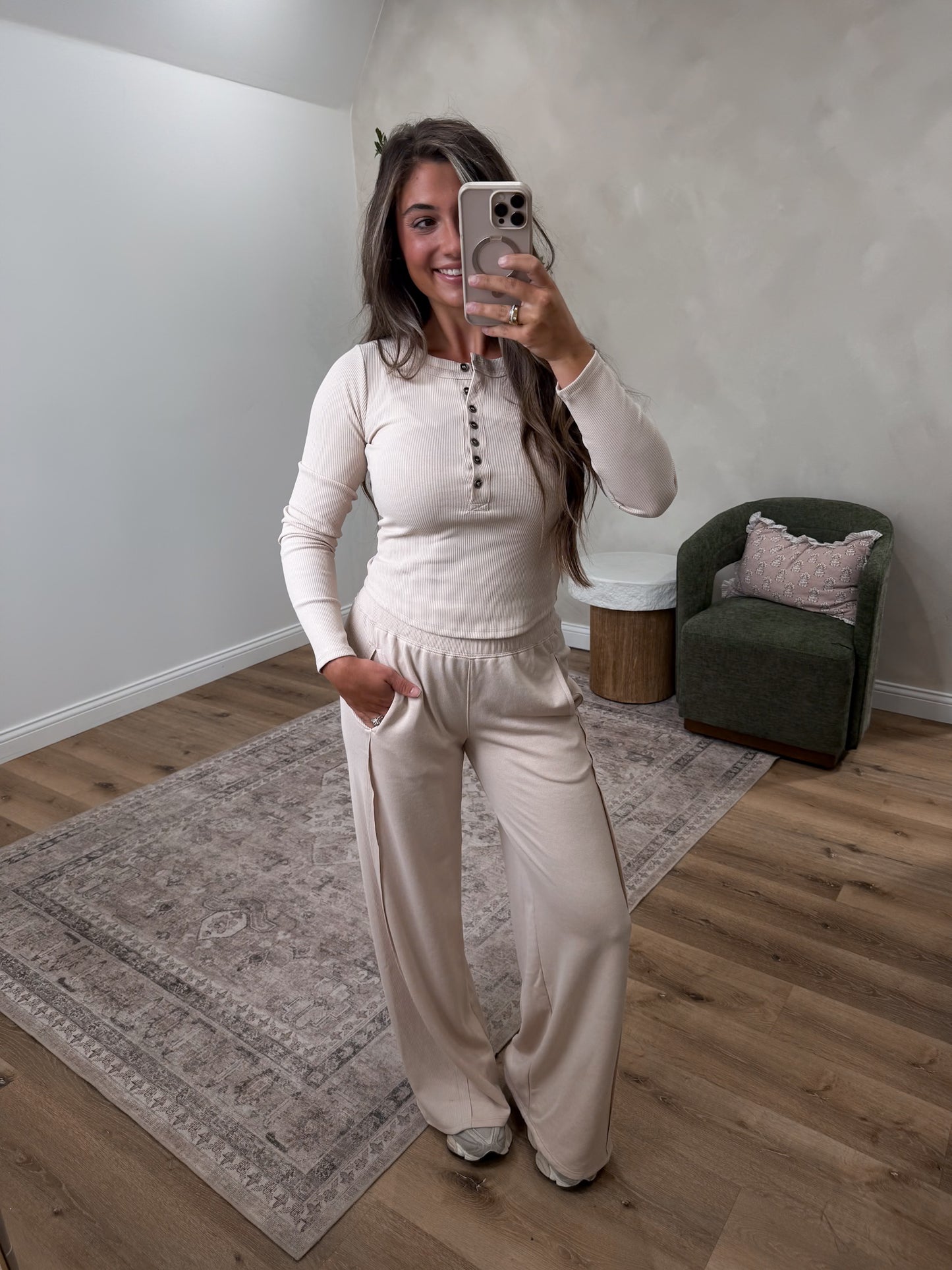 Hollis Lounge Set - light khaki