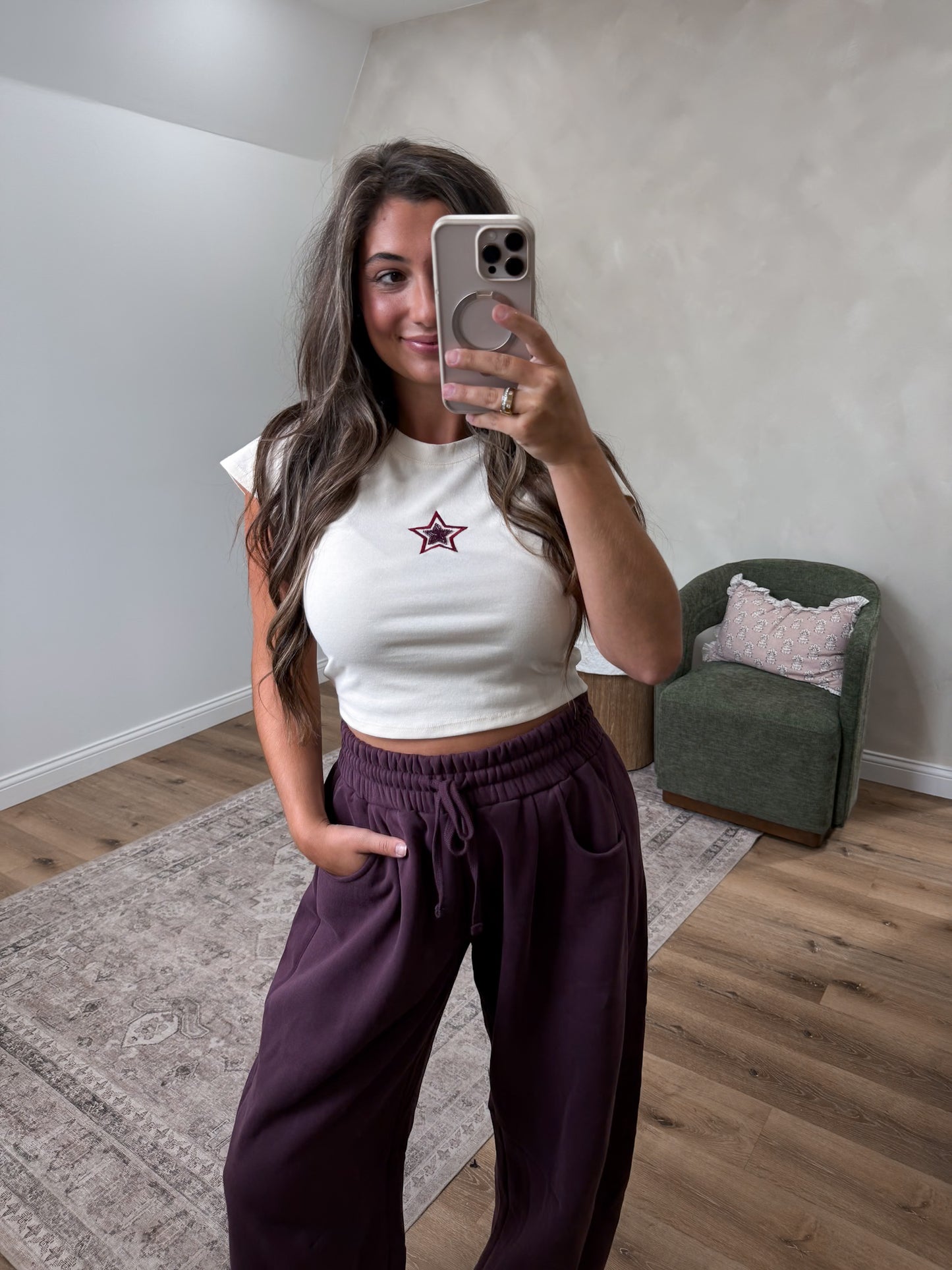 Star Baby Tee - cream