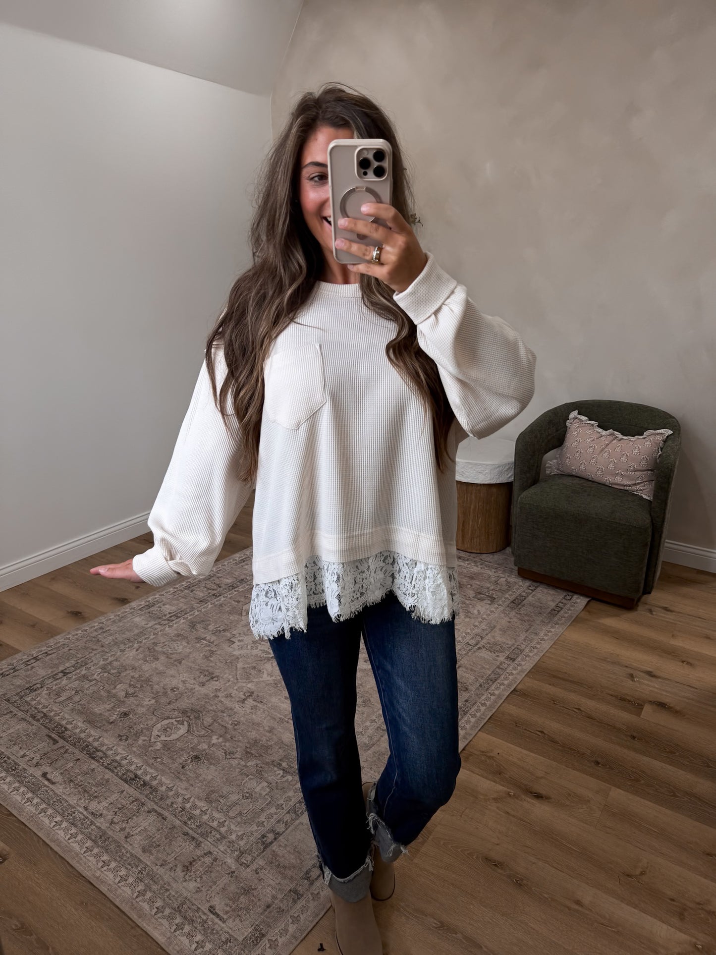 Presley Tummy Control Straight Jeans - dark