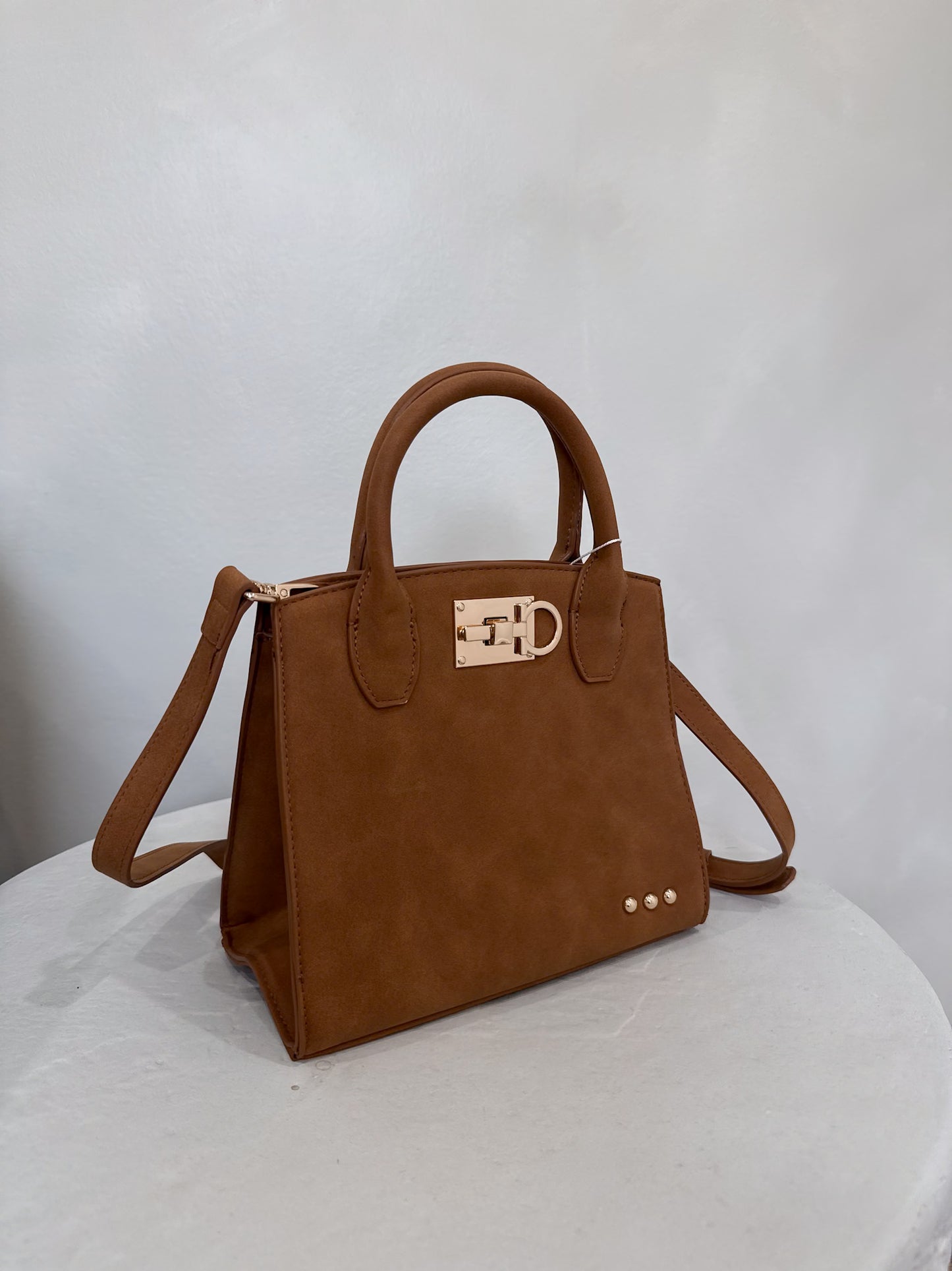 Posie Nubuck Purse - camel