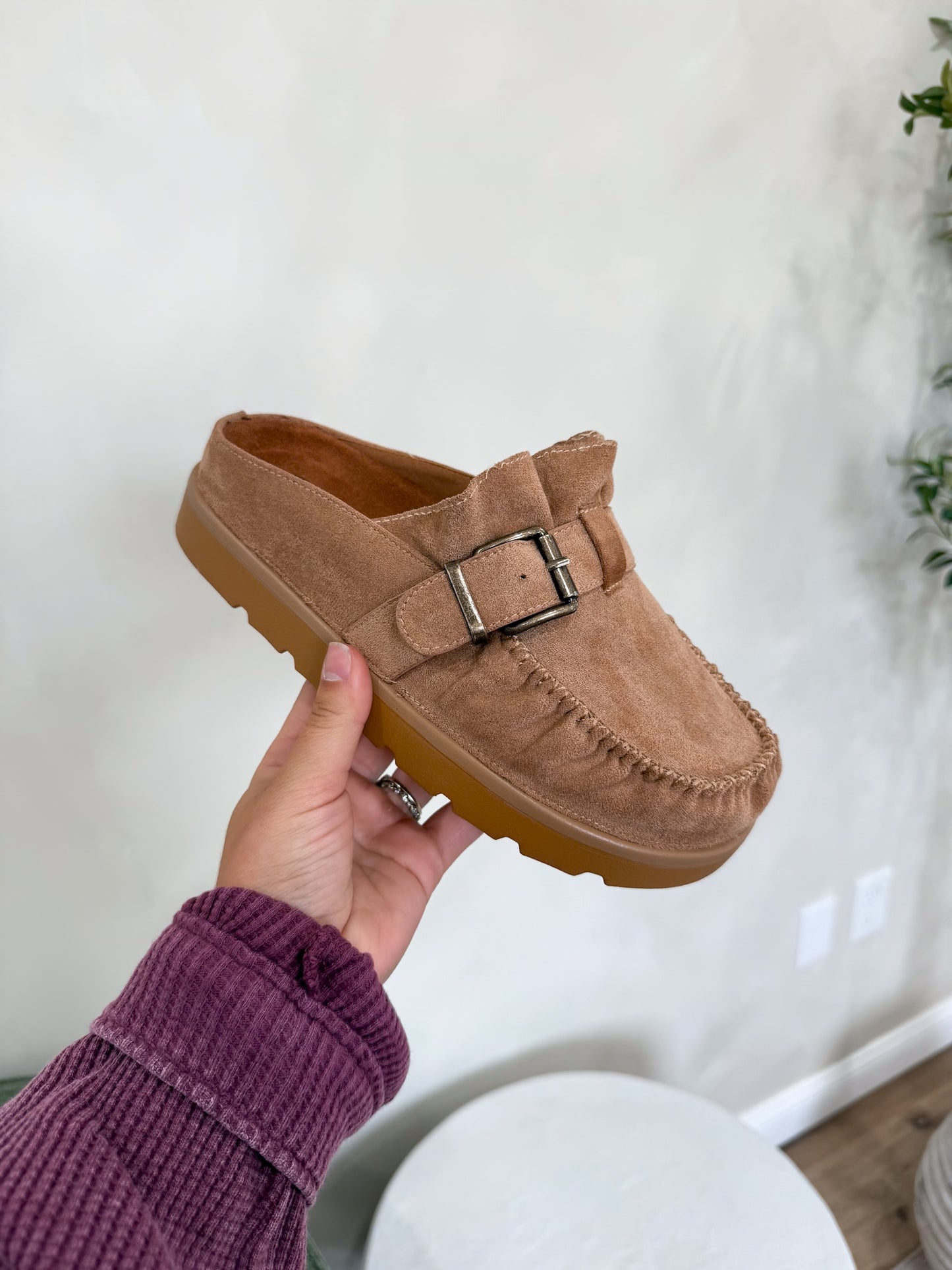 Ashland Mule Slippers - taupe