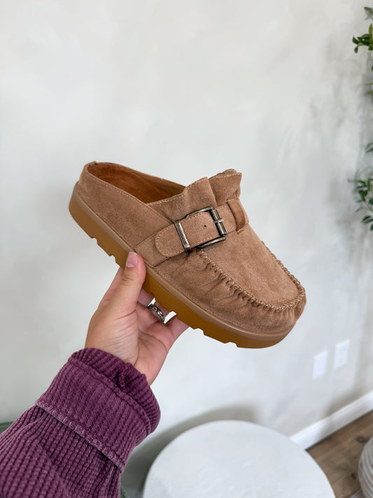 Ashland Mule Slippers - taupe