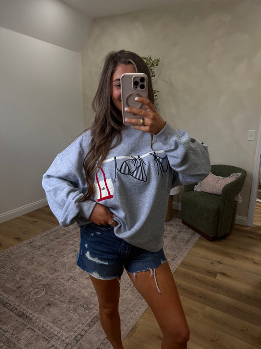 Americana Elements Pullover - heather grey