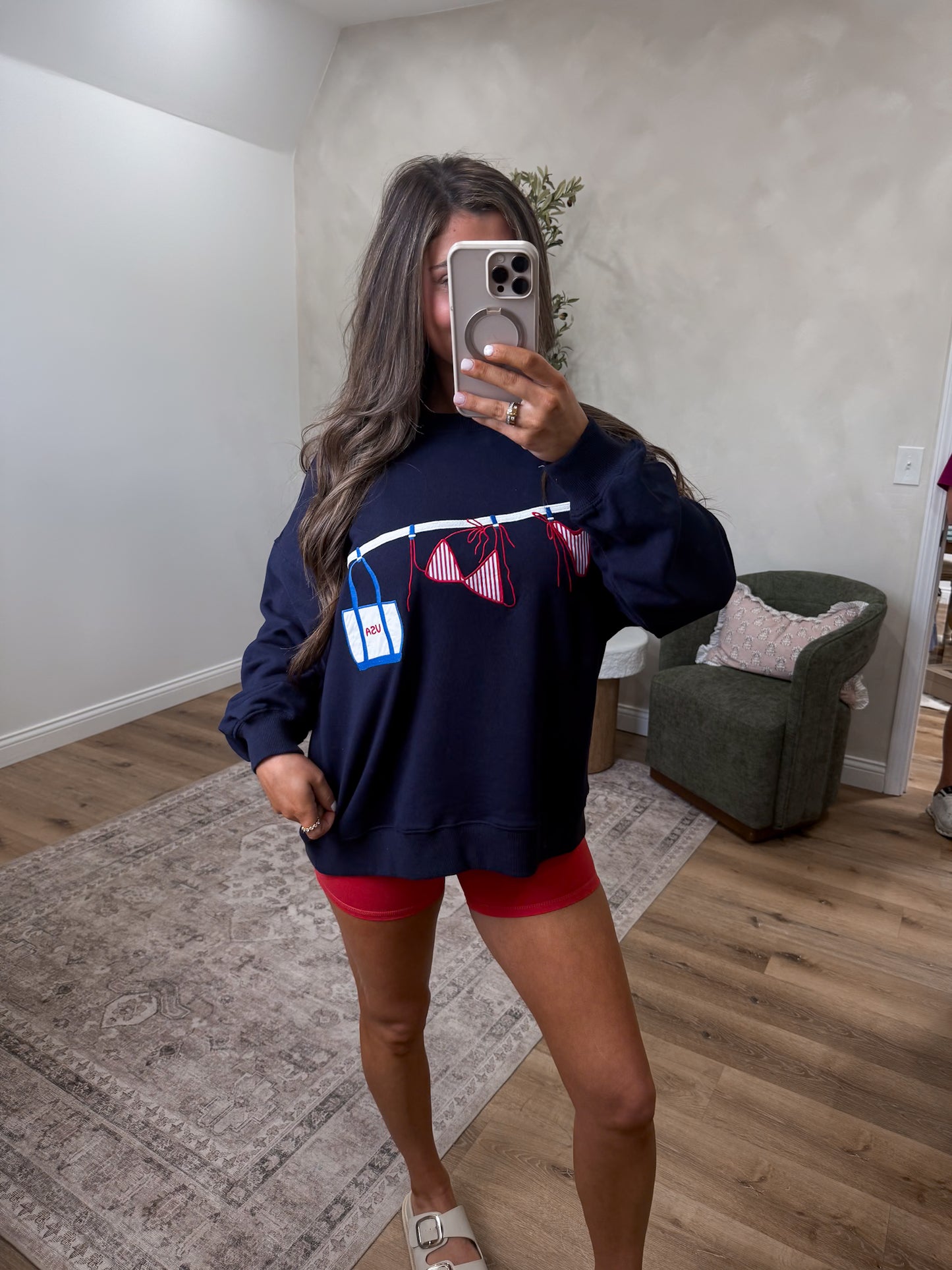 Americana Elements Pullover - navy