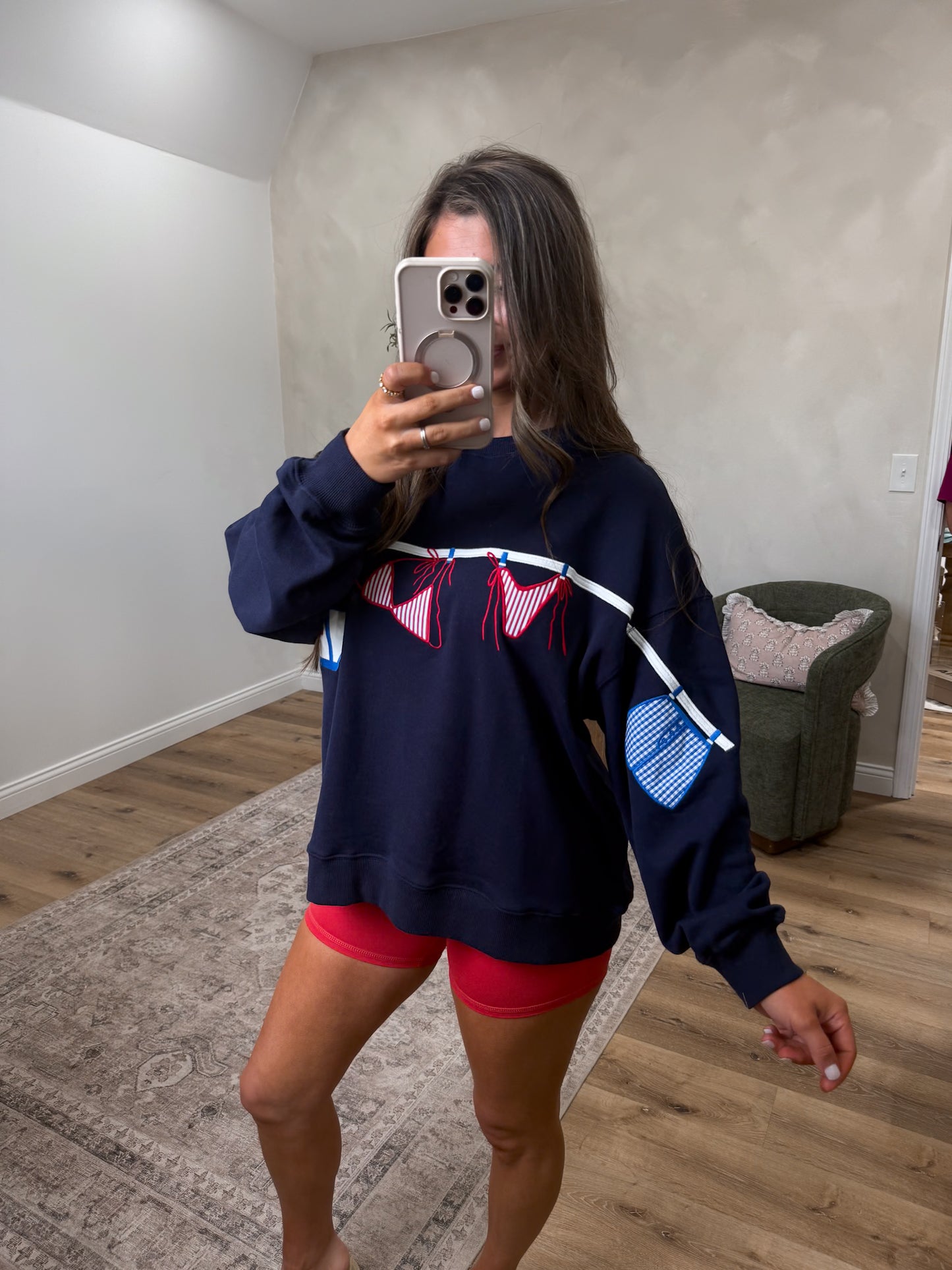 Americana Elements Pullover - navy