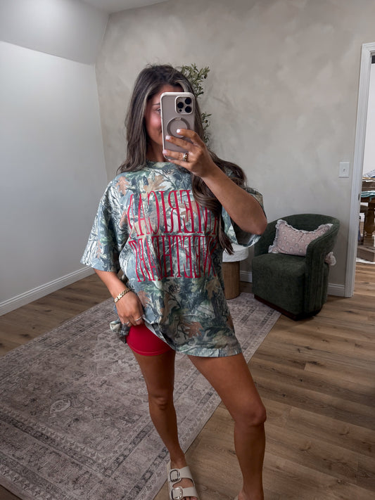 American Sweetheart Camo Tee - green camo