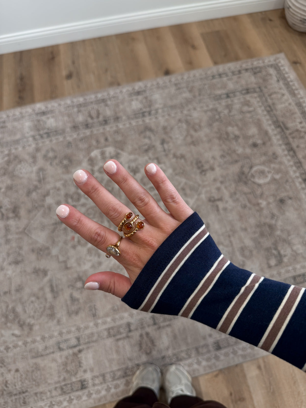 Shiloh Natural Stone Ring - brown