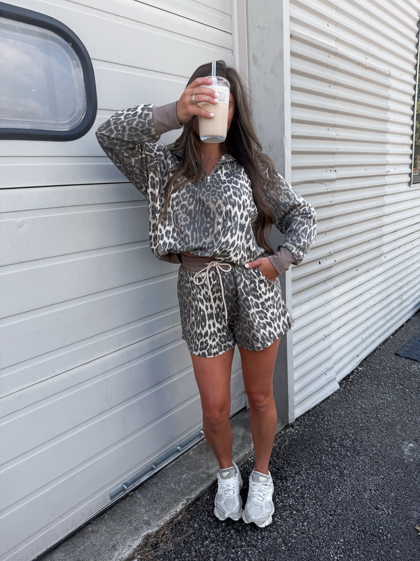 Leopard Shorts Set