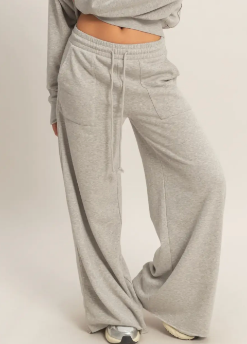 The Weekend Burnout French Terry Pants - *PREORDER GREY FOR 3/5* ORDER INDIVIDUALLY FROM IN STOCK